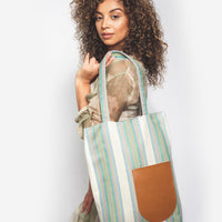 SUSTAINABLE SLIM SAGE TOTE