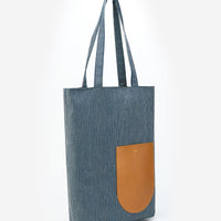SUSTAINABLE SLIM CALI STRIP TOTE