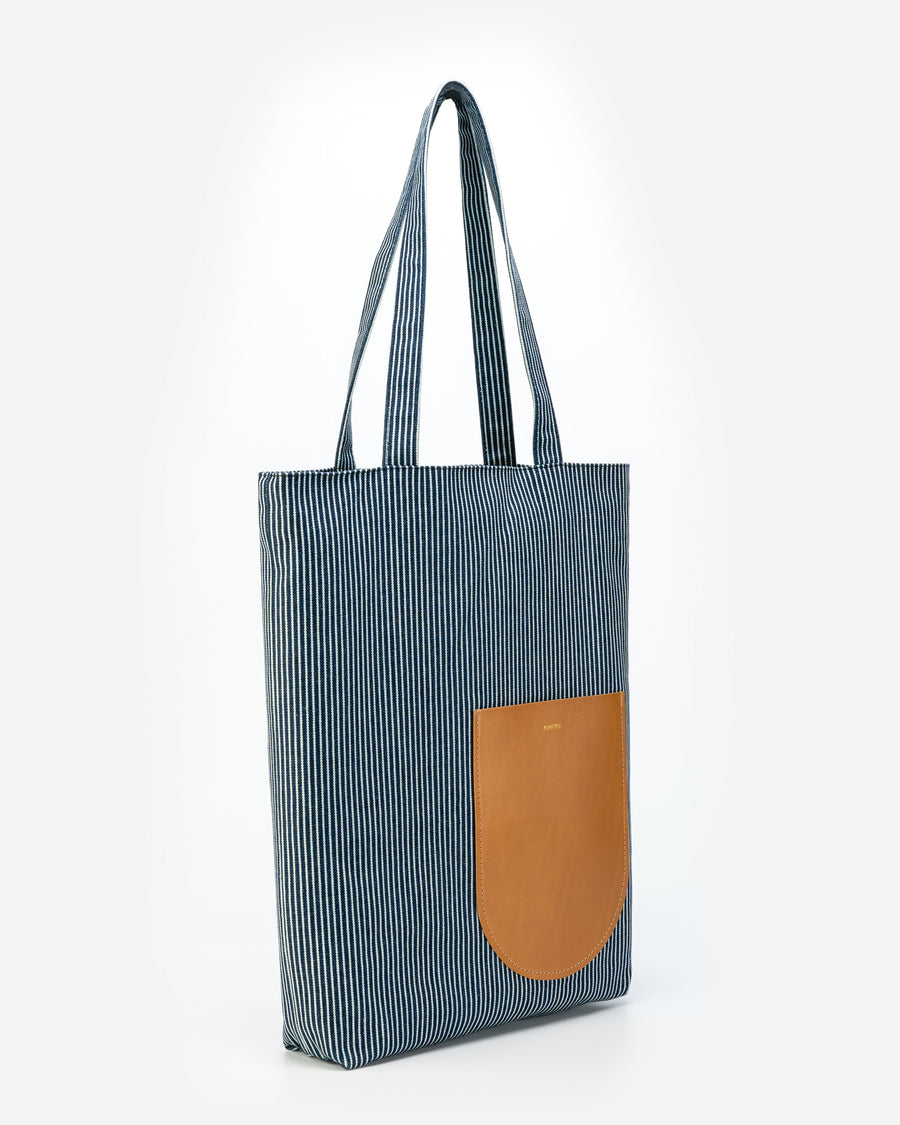 SUSTAINABLE SLIM CALI STRIP TOTE
