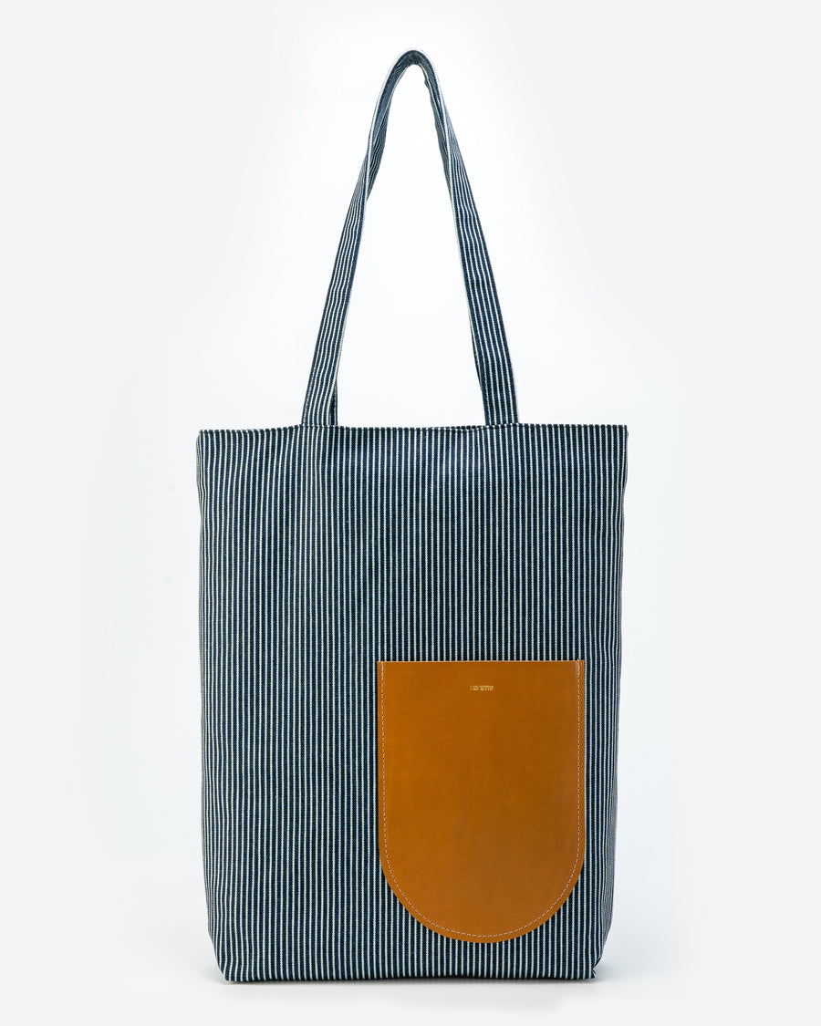 SUSTAINABLE SLIM CALI STRIP TOTE